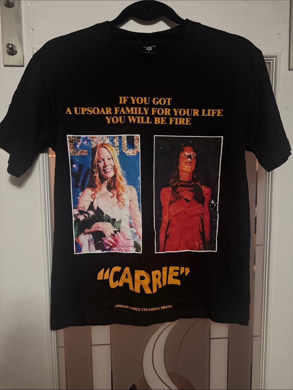 Black 'Carrie' Graphic Tee